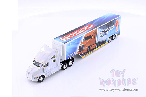 Kinsmart - Kenworth&reg; T700 Tractor with Container (13", 1/68 Scale diecast model car, Asstd.) 1302D