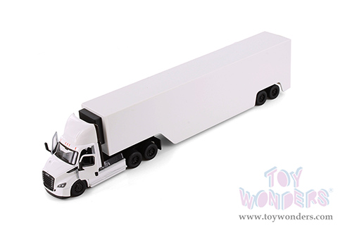 Kinsmart - Freightliner eCascadia with Container (1/62 scale diecast model car, White) 1303DW