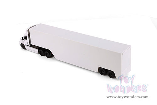 Kinsmart - Freightliner eCascadia with Container (1/62 scale diecast model car, White) 1303DW