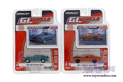 Greenlight - GL Muscle Series 15 Assortment (1/64 scale diecast model car, Asstd.) 13150/48