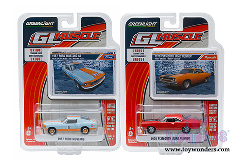 Greenlight - GL Muscle Series 16 Assortment (1/64 scale diecast model car, Asstd.) 13160/48