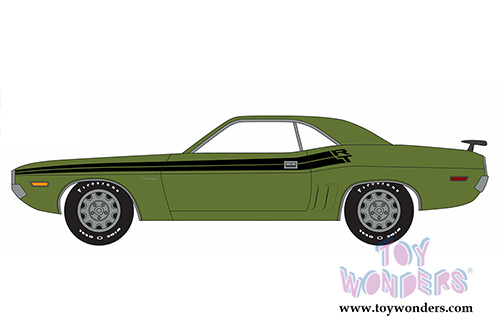 Greenlight - GL Muscle Series 16 - Dodge Challenger R/T Hard Top (1971, 1/64 scale diecast model car, Lime Green Iridescent) 13160C/48