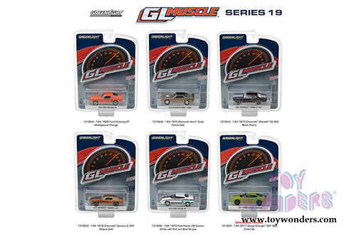 Greenlight - GL Muscle Series 19 Assortment (1/64 scale diecast model car, Asstd.) 13190/48