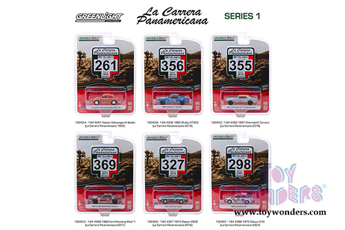Greenlight - La Carrera Panamericana Series 1 (1/64 scale die cast model car, Asstd.) 13240/48