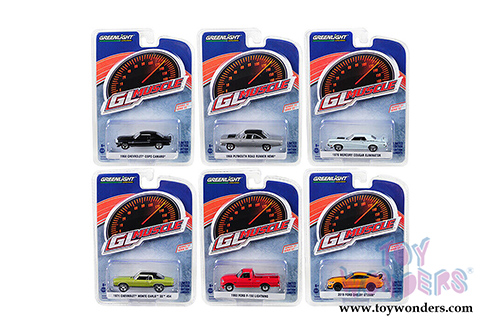 Greenlight - GL Muscle Series 22 Assortment (1/64 scale diecast model car, Asstd.) 13250/48