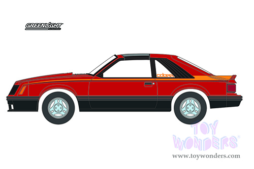 Greenlight - GL Muscle Series 25 | Ford Mustang Cobra Hardtop (1981, 1/64 scale diecast model car, Bright Red) 13300C/48