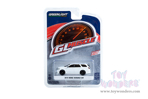 13320E/48 Greenlight Muscle Series 27 2019 Dodge Durango SRT model diecast car blister card package