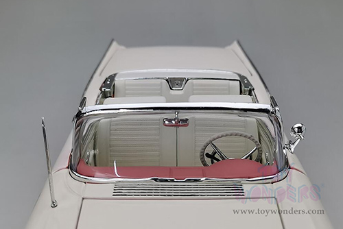 Sun Star - Ford Fairlane 500 Skyliner (1957, 1/18 scale diecast model car, Sunset Coral/Colonial White) 1344