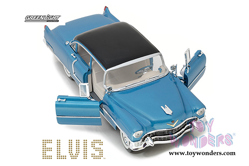 Greenlight Hollywood - Elvis Presley Cadillac Fleetwood Series 60 Hardtop (1955, 1/18 scale diecast model car, Blue) 13502