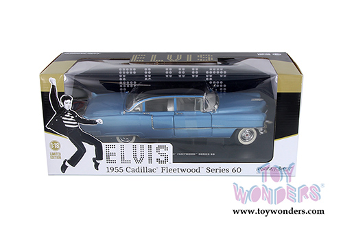 Greenlight Hollywood - Elvis Presley Cadillac Fleetwood Series 60 Hardtop (1955, 1/18 scale diecast model car, Blue) 13502
