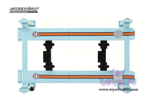 Greenlight - Adjustable Four-Post Lift Gulf Oil (1/18 scale) 13503
