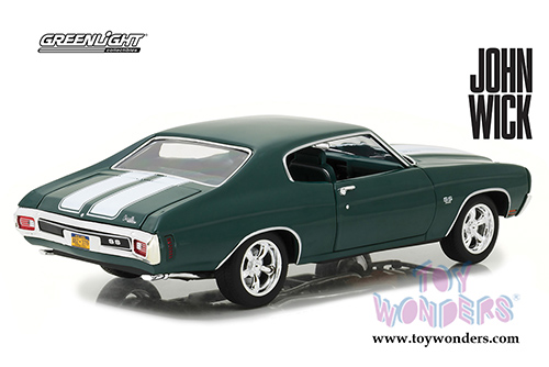 Greenlight - Hollywood Chevrolet&reg; Chevelle&reg; SS&trade; 396 - John Wick Hard Top (1970, 1/18 scale diecast model car, Metallic Green) 13505