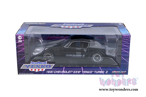 Greenlight Yenko - Chevrolet&reg; Z28&reg; Yenko&trade; Turbo Z Hard Top (1981, 1/18 scale diecast model car, Black) 13519