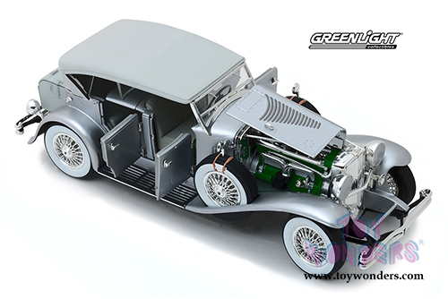 Greenlight - Duesenberg II SJ (1/18 scale die cast model car, Silver) 13525