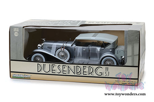 Greenlight - Duesenberg II SJ (1/18 scale die cast model car, Silver) 13525