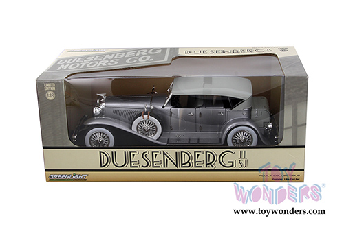 Greenlight - Duesenberg II SJ (1/18 scale die cast model car, Silver) 13525