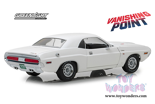 Greenlight Hollywood - Dodge Challenger R/T "Vanishing Point" (1970, 1/18 scale diecast model car, White) 13526
