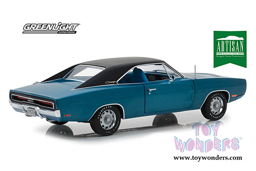 Greenlight - Artisan Dodge Charger 500 SE Hardtop (1970, 1/18 scale diecast model car, Blue) 13530