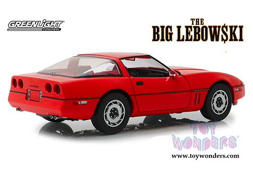 Greenlight Hollywood - The Big Lebowski | Larry Sellers' Chevrolet&reg; Corvette&reg; C4 Hardtop (1985, 1/18 scale diecast model car, Red) 13533