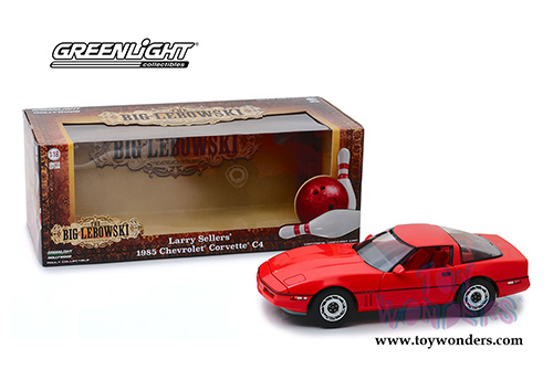 Greenlight Hollywood - The Big Lebowski | Larry Sellers' Chevrolet&reg; Corvette&reg; C4 Hardtop (1985, 1/18 scale diecast model car, Red) 13533
