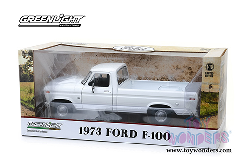 Greenlight - Ford F-100 Pickup Truck (1973, 1/18 scale diecast model car, White) 13536