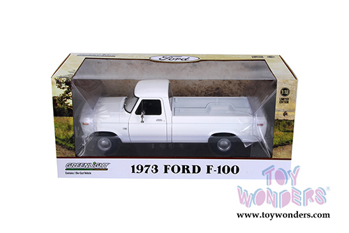 Greenlight - Ford F-100 Pickup Truck (1973, 1/18 scale diecast model car, White) 13536