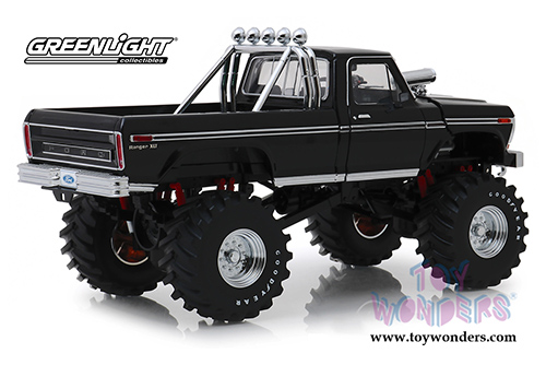 Greenlight - Kings of Crunch Ford F-250 Monster Truck with 48-inch Tires (1979, 1/18 scale diecast model car, Black) 13538