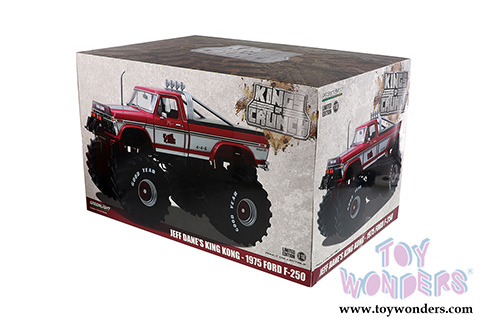 Greenlight - Kings of Crunch Ford F-250 Monster Truck (with 66-inch Tires) - Jeff Dane's King Kong (1975, 1/18 scale diecast model car, Pink) 13539