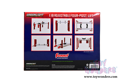 Greenlight - Adjustable Four-Post Lift - Summit Racing Equipment (1/18 scale) 13549