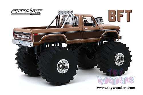 Greenlight - Kings of Crunch Ford F-350 Monster Truck (with 66-inch Tires) - BFT (1978, 1/18 scale diecast model car, Brown) 13557