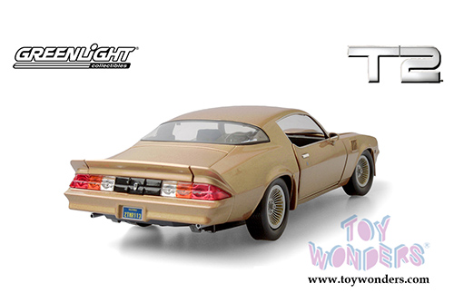 Greenlight  - Chevrolet&reg; Camaro Z/28&reg; Hardtop - Terminator 2: Judgement Day (1991 Movie)(1979, 1/18 scale diecast model car, Gold) 13573