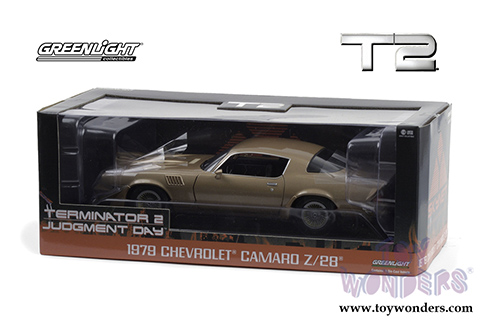 Greenlight  - Chevrolet&reg; Camaro Z/28&reg; Hardtop - Terminator 2: Judgement Day (1991 Movie)(1979, 1/18 scale diecast model car, Gold) 13573