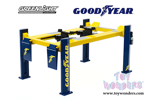 Greenlight - Adjustable Four-Post Lift - Goodyear Tires (1/18 scale) 13581