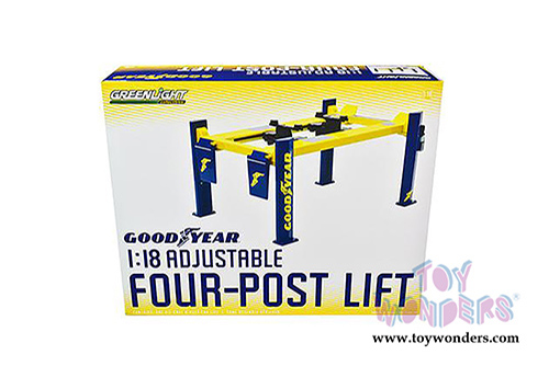 Greenlight - Adjustable Four-Post Lift - Goodyear Tires (1/18 scale) 13581