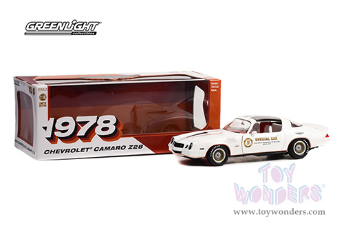 Greenlight - Chevrolet&reg; Camaro Z/28 62nd Indianapolis 500 Mile Sweepstakes Official Parade Car (1978, 1/18 scale diecast model car, White) 13598