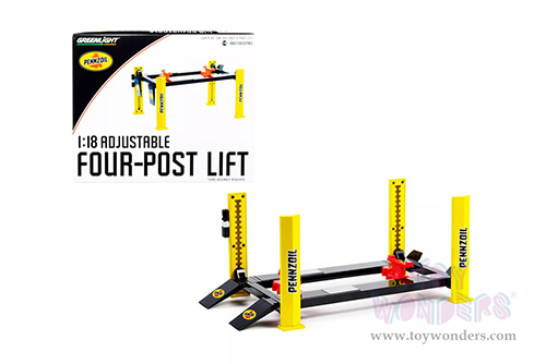 Greenlight - Adjustable Four-Post Lift - Pennzoil (1/18 scale) 13619