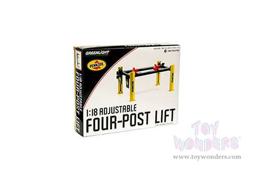 Greenlight - Adjustable Four-Post Lift - Pennzoil (1/18 scale) 13619