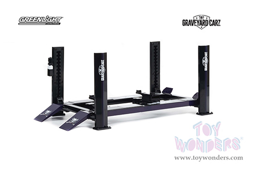 13628 Greenlight Adjustable Four-Post Lift diecast model car accessory