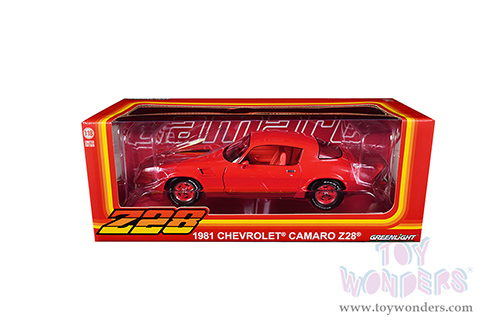 Greenlight - Chevrolet&reg; Camaro Z/28&reg; Hardtop (1981, 1/18 scale diecast model car, Red) 13634