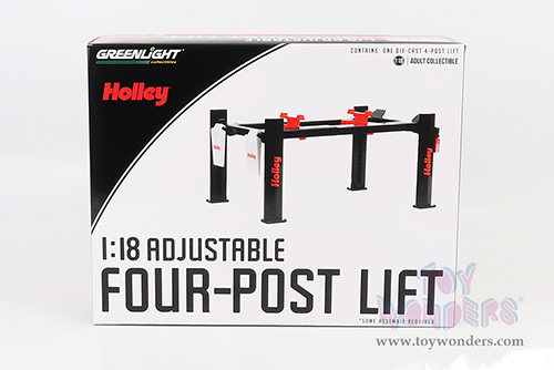 13638 Greenlight Adjustable Four Post Lift diecast model car accessory