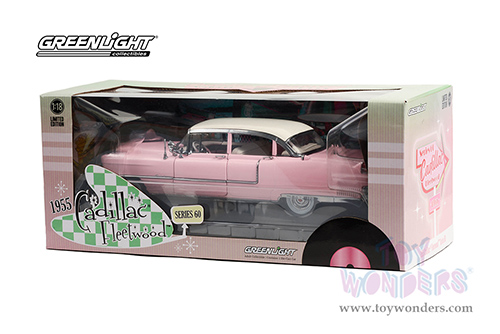 13648 Greenlight 1955 Cadillac Fleetwood diecast model car window box package