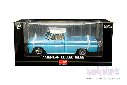 Sun Star - Chevrolet&reg; C-10 Styleside Pickup Lowrider (1965, 1/18 scale diecast model car, Blue) 1366