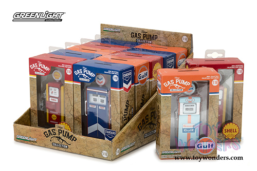Greenlight - Vintage Gas Pumps Series 1 (1/18 scale diecast model, Asstd.) 14010