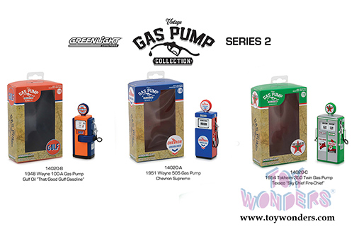 Greenlight - Vintage Gas Pumps Series 2 (1/18 scale diecast model, Asstd.) 14020/24