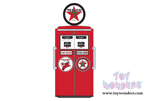 Greenlight - Vintage Gas Pumps Series 5 | 1954 Tokheim 350 Twin Texaco Gas Pump (1/18 scale diecast model, Red) 14050C