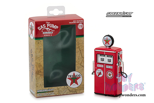 Greenlight - Vintage Gas Pumps Series 5 | 1954 Tokheim 350 Twin Texaco Gas Pump (1/18 scale diecast model, Red) 14050C