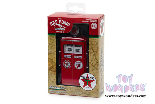 Greenlight - Vintage Gas Pumps Series 5 | 1954 Tokheim 350 Twin Texaco Gas Pump (1/18 scale diecast model, Red) 14050C