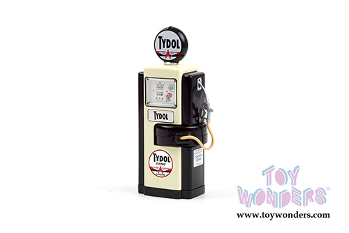 Greenlight - Vintage Gas Pumps Series 9 | 1948 Wayne 100-A Gas Pump - Tydol "Flying Gasoline" (1/18 scale diecast model, Black/Cream) 14090A