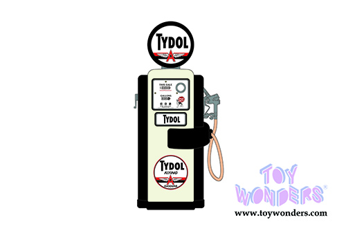 Greenlight - Vintage Gas Pumps Series 9 | 1948 Wayne 100-A Gas Pump - Tydol "Flying Gasoline" (1/18 scale diecast model, Black/Cream) 14090A