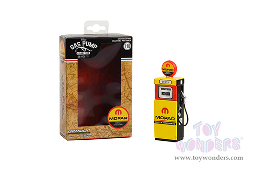 Greenlight - Vintage Gas Pumps Series 11 | 1951 Wayne 505 Gas Pump - MOPAR Parts & Accessories (1/18 scale diecast model, Yellow/Red) 14110B/24